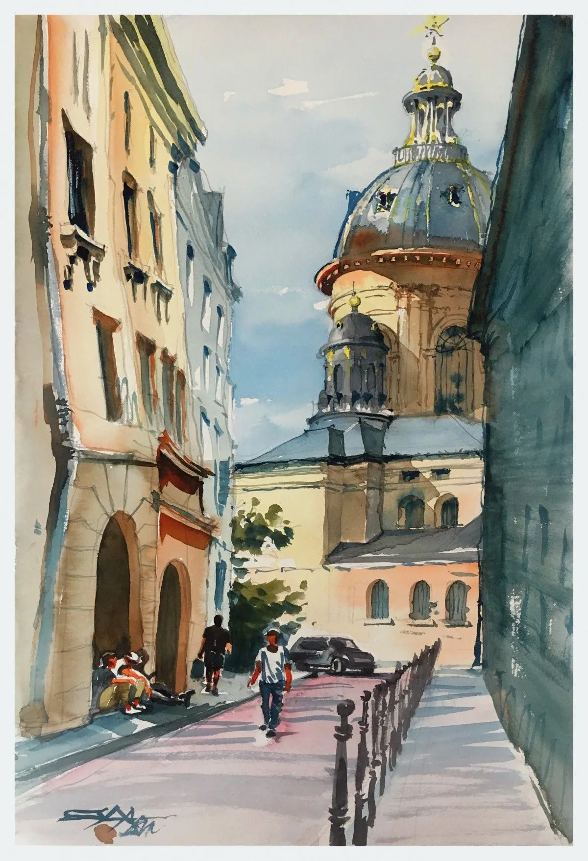 N°757 Paris. Institut de France, œuvre de Alexandre DUMITRESCU