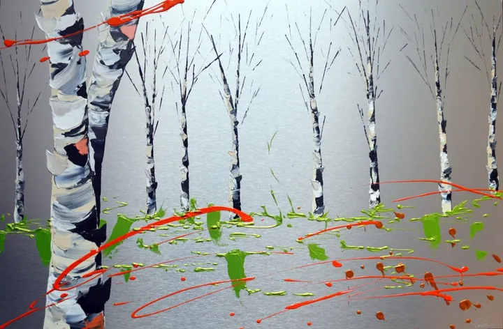 Silver grove, artwork by Manon Jobin