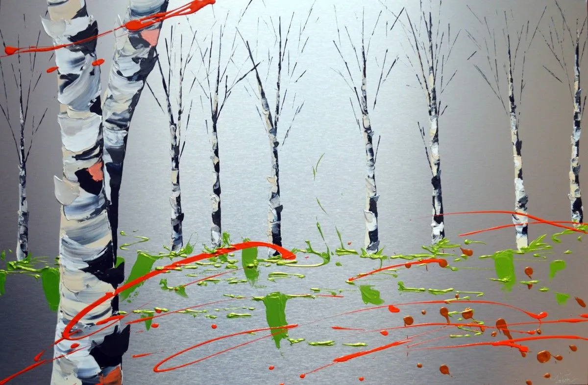 Silver grove, artwork by Manon Jobin