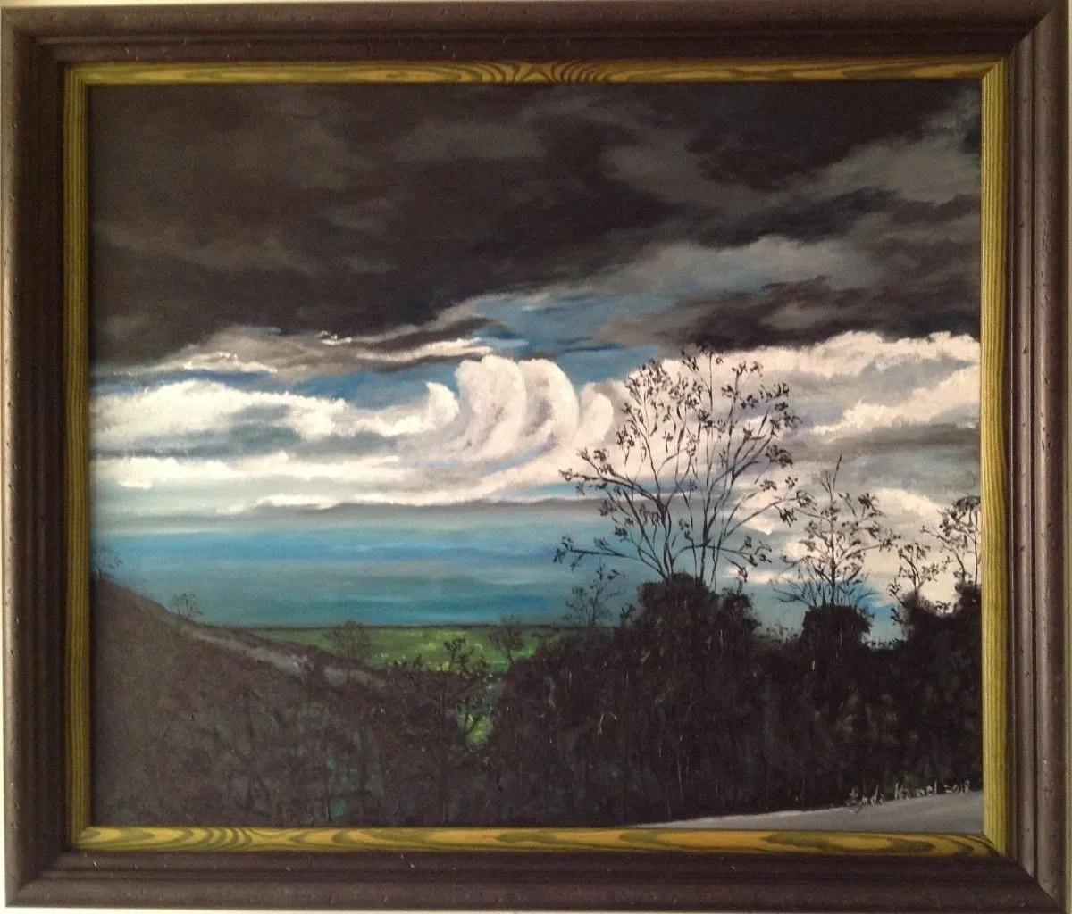 140- Le ciel se déchaine, œuvre de Lynda Hamel
