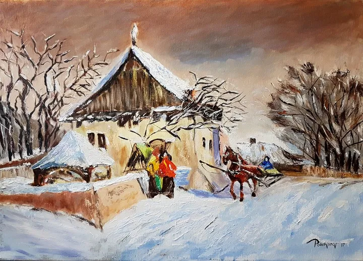 winter, gypsies, œuvre de yury podorvanov