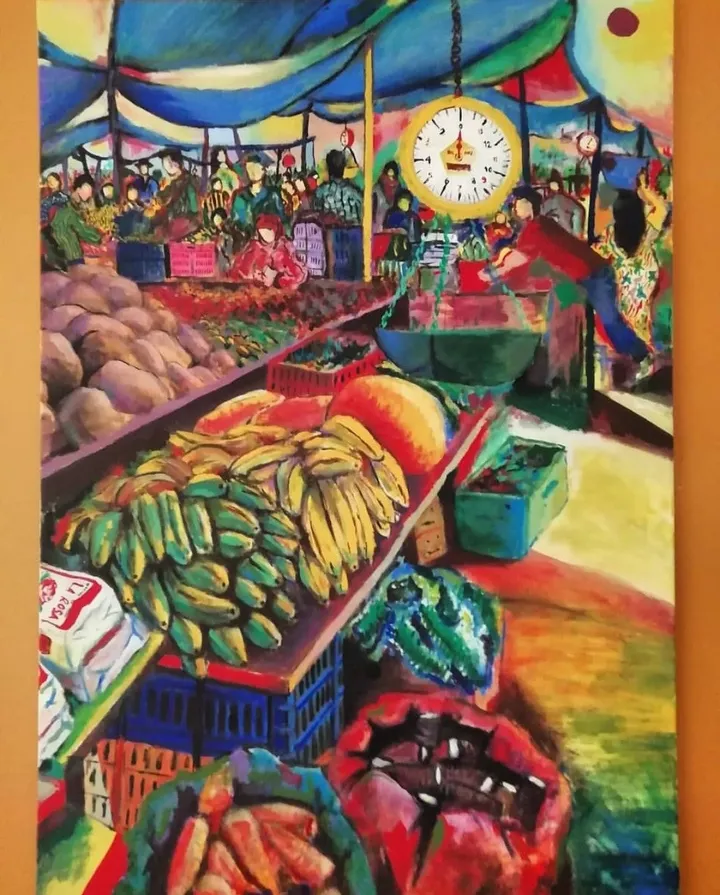 Mercado Mayoreo de Tegucigalpa, œuvre de Aziel Barrientos