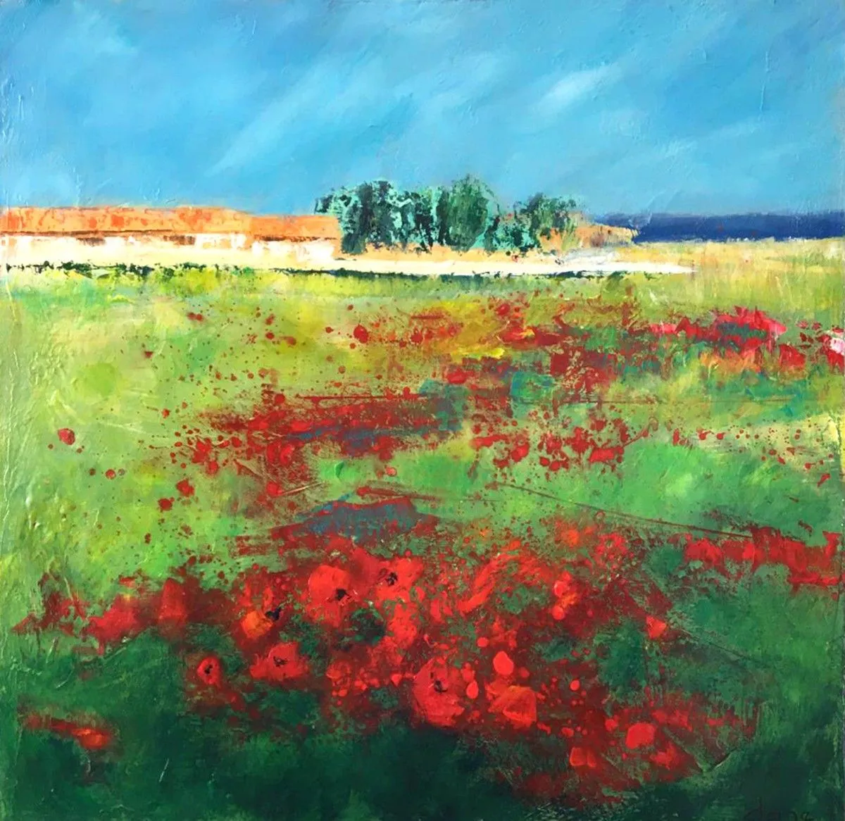 Coquelicots sur l'ile de ré, artwork by Galerie Arnaud