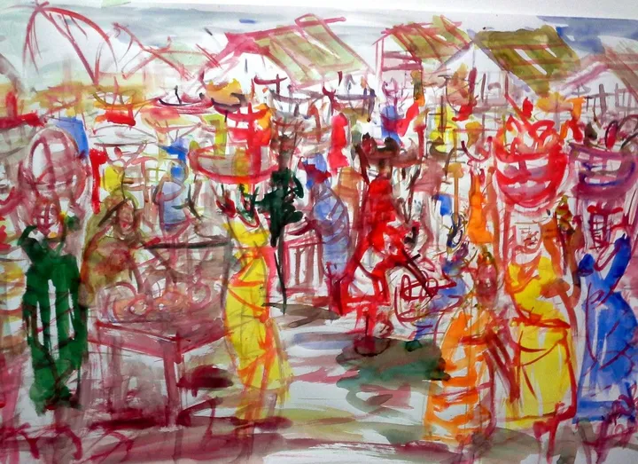 Afromarket, artwork by Akpan Usoroh