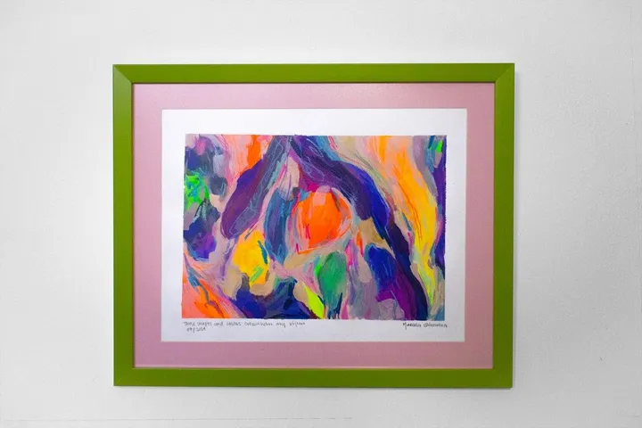 Shapes and colors overwhelm my vision, œuvre de Marcela Quintanilla