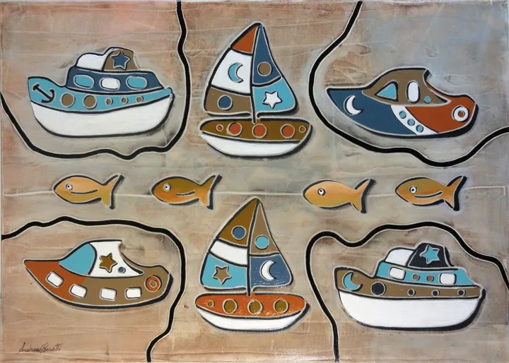Imbarcazioni VI, artwork by Andrea Benetti
