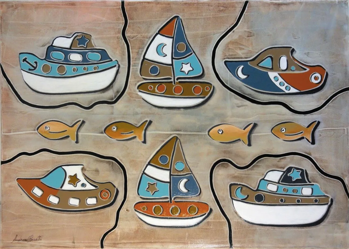 Imbarcazioni VI, artwork by Andrea Benetti