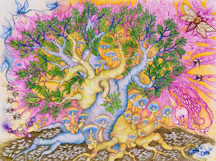 HARMONIE ou le couple heureux, artwork by Guylaine Duval