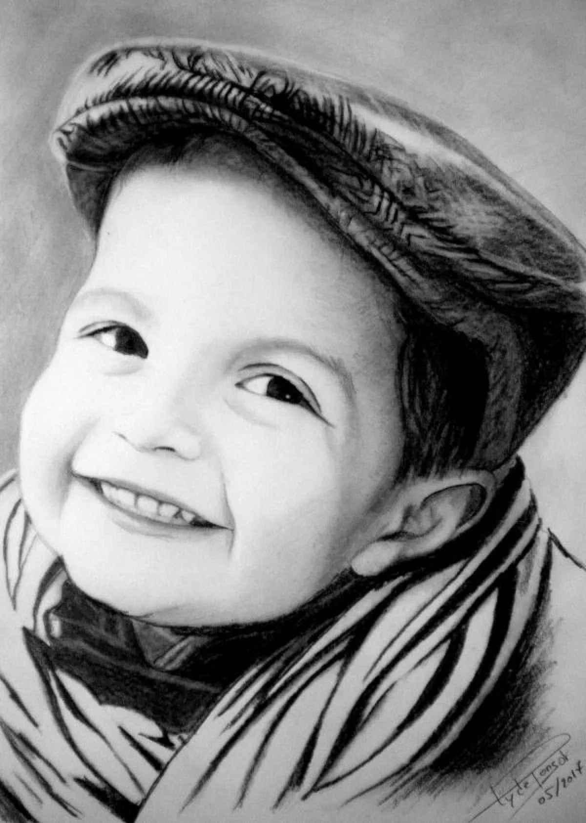 Dessin d'après photo et sur commande - 1, artwork by Lydie Ponsot