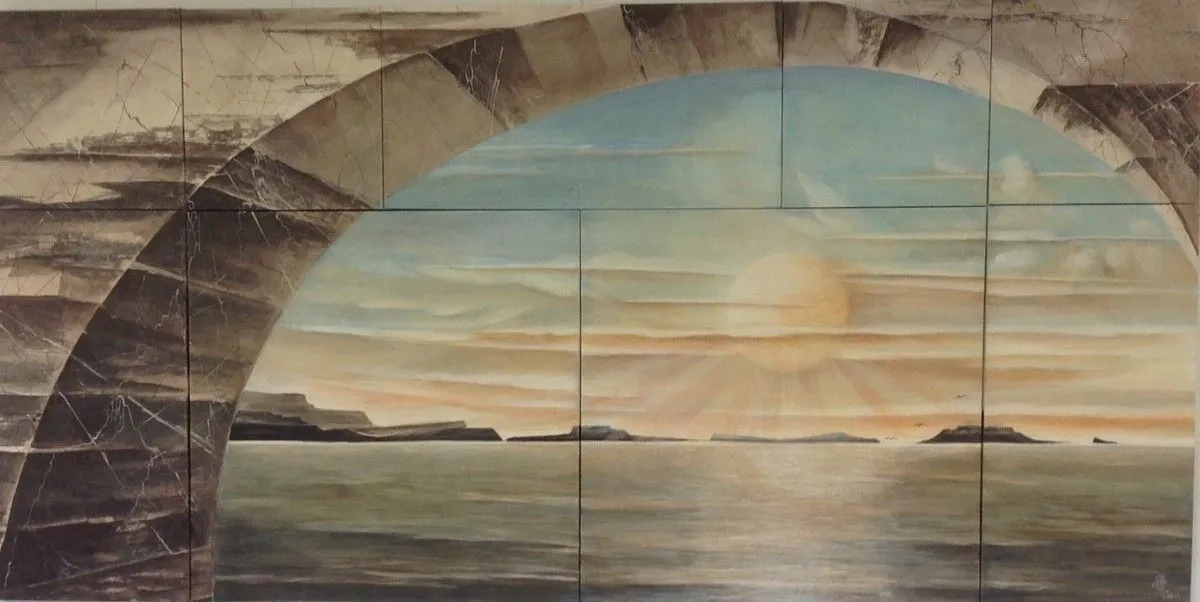 Le bout du tunnel, artwork by Michèle Corraze