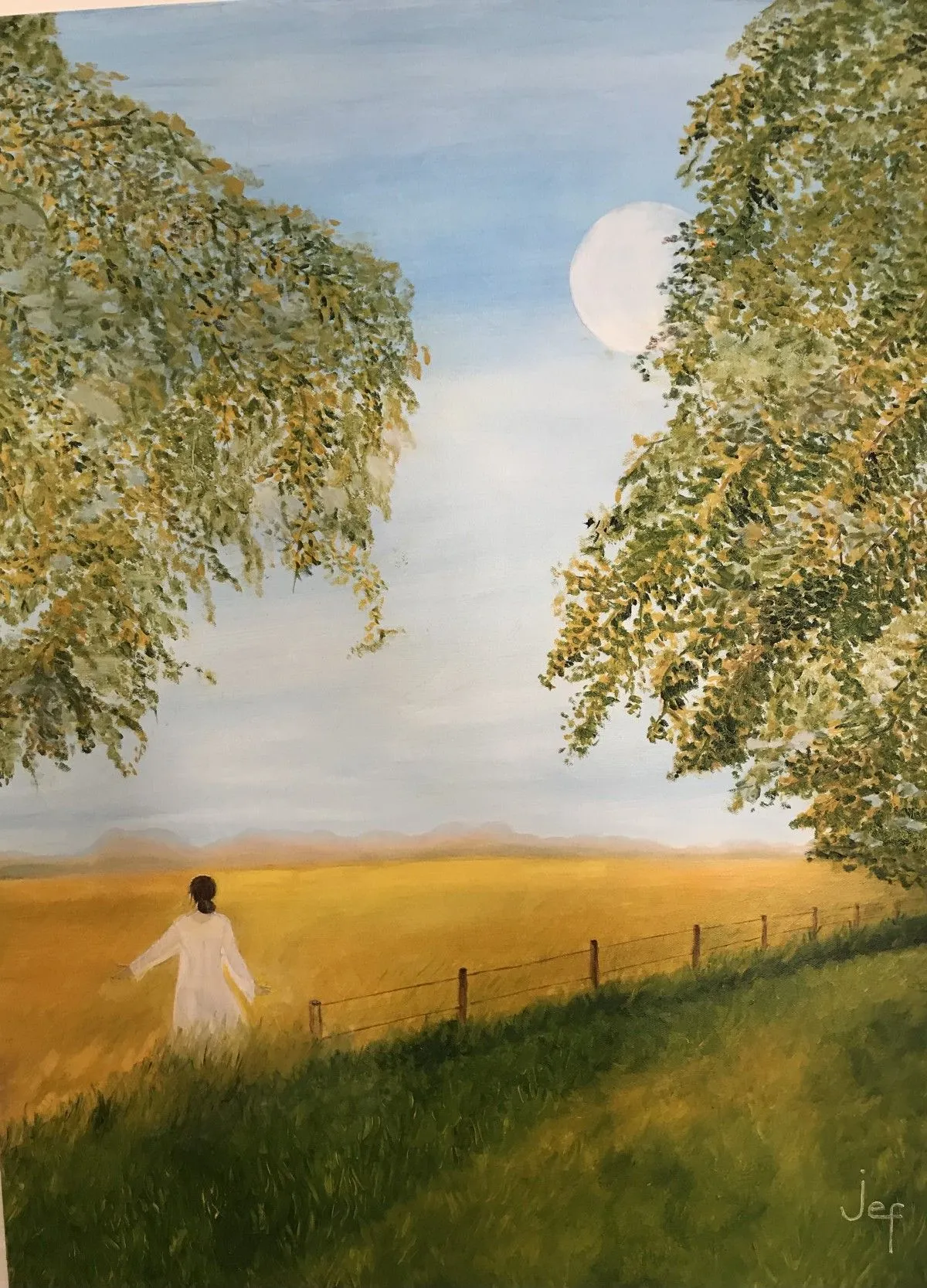 Promenade dans un champ de bles, artwork by Jean François Rocca