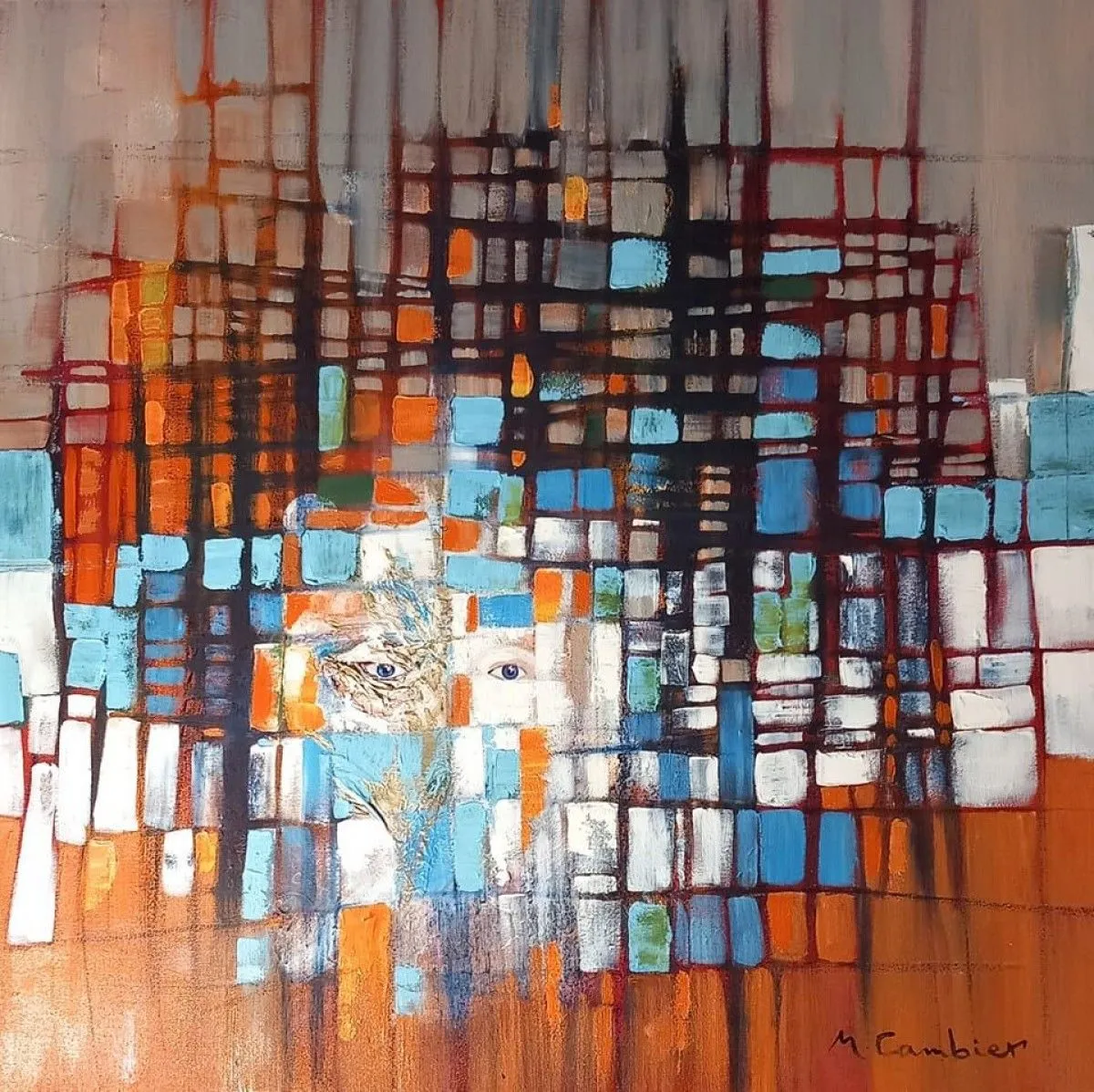 Autour du regard, artwork by Mu Cambier
