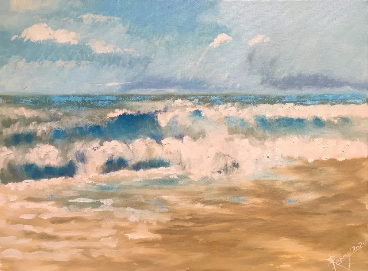Vagues de Fécamp, artwork by Romuald Leroy
