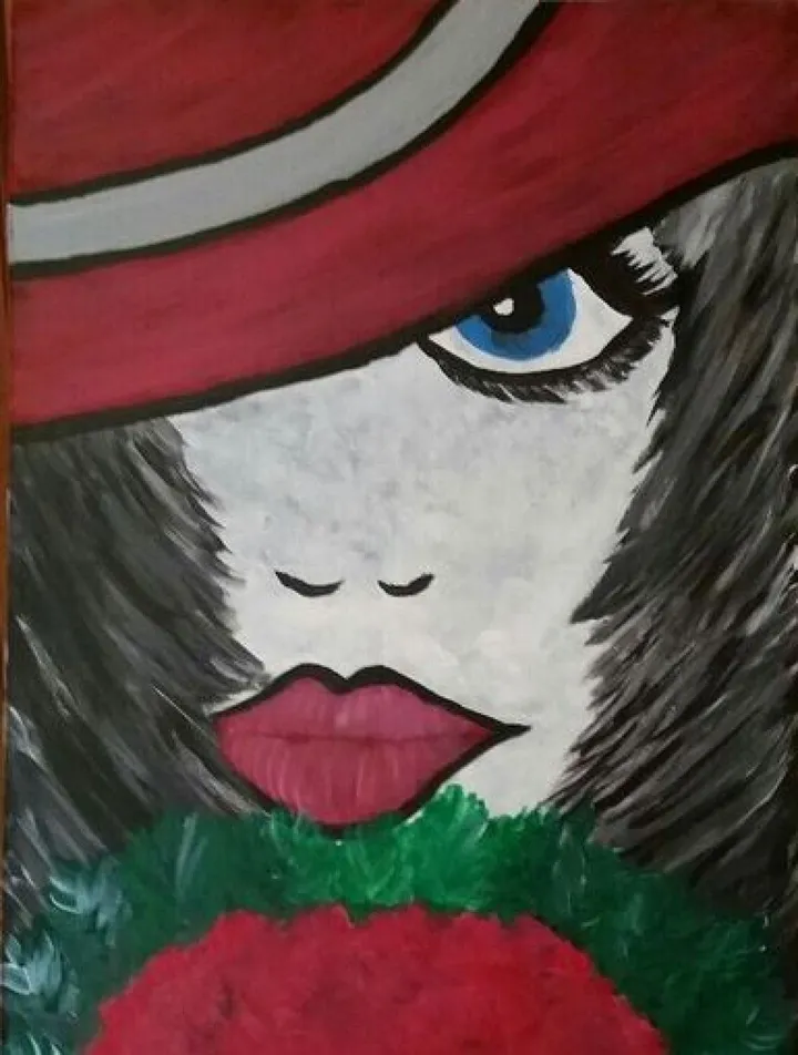 Red hat big eye, œuvre de Elsie Brummer