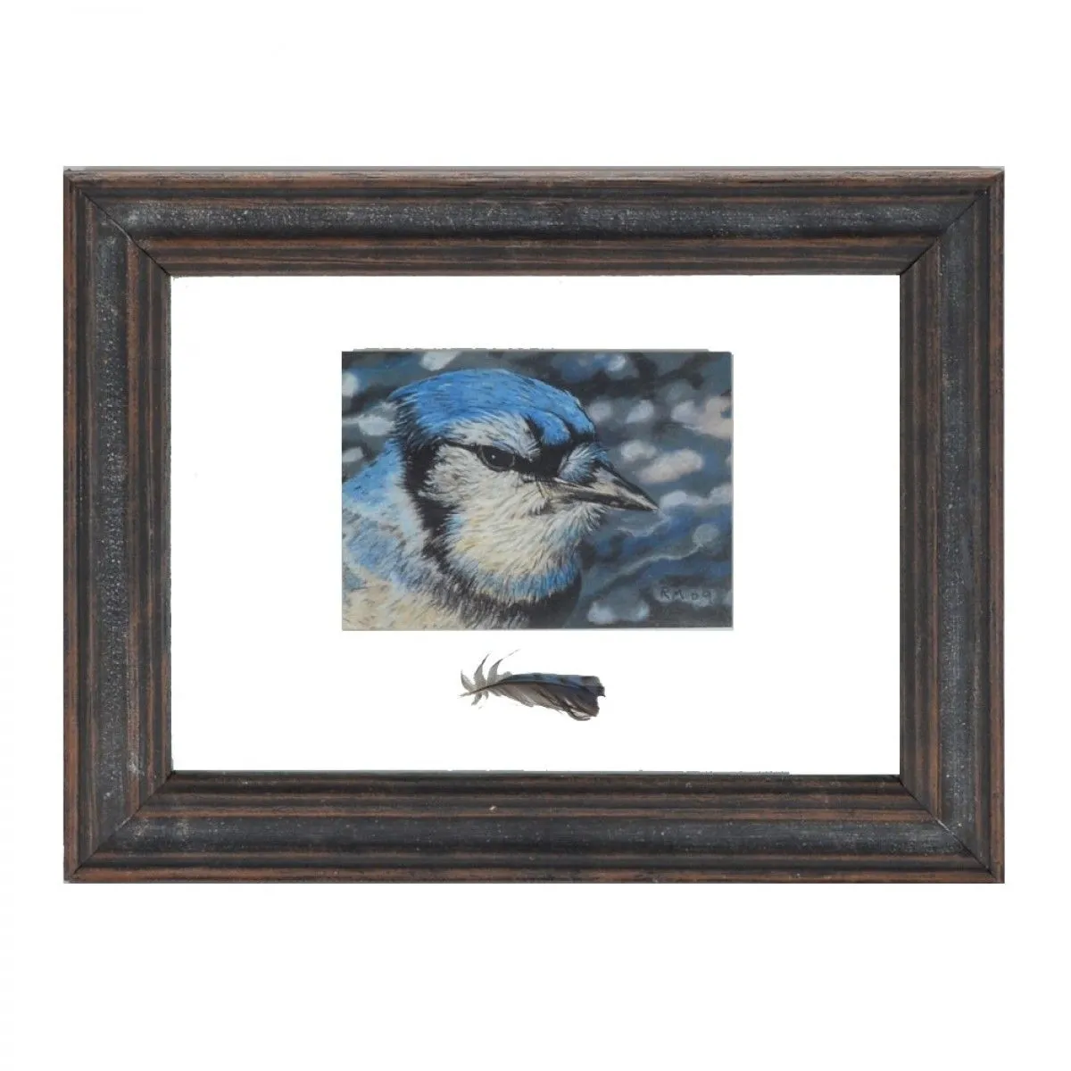 Blue jay/sold, artwork by Rebecca Manns