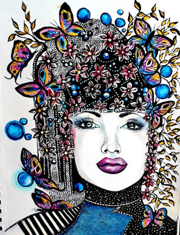 Un jardin dans ma tête, artwork by Johanne Hebert Coulombe