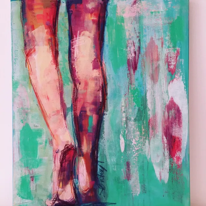 Beach legs, œuvre de Stephanie Fonteyn