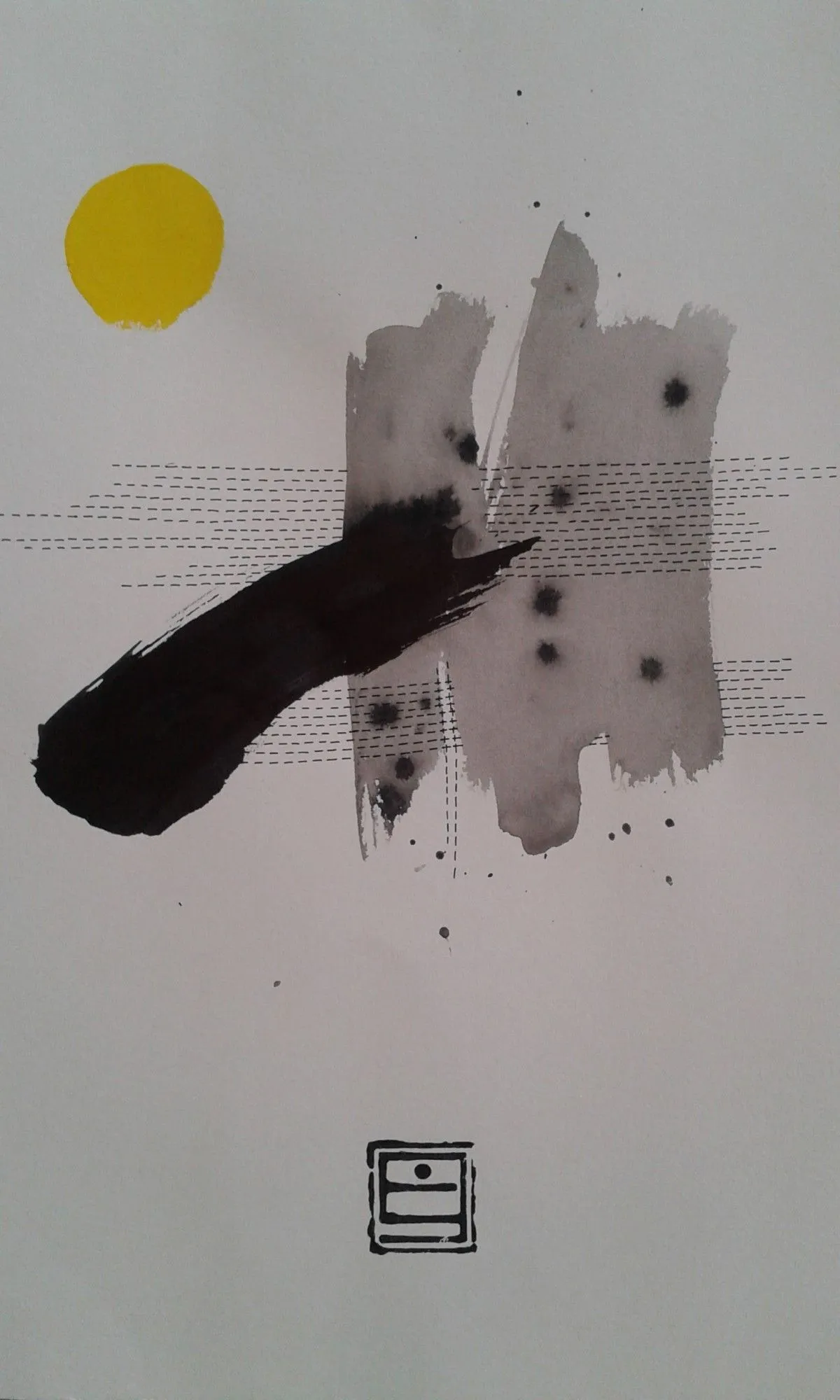 yellow dott 1, œuvre de Jelena Simic Popovic