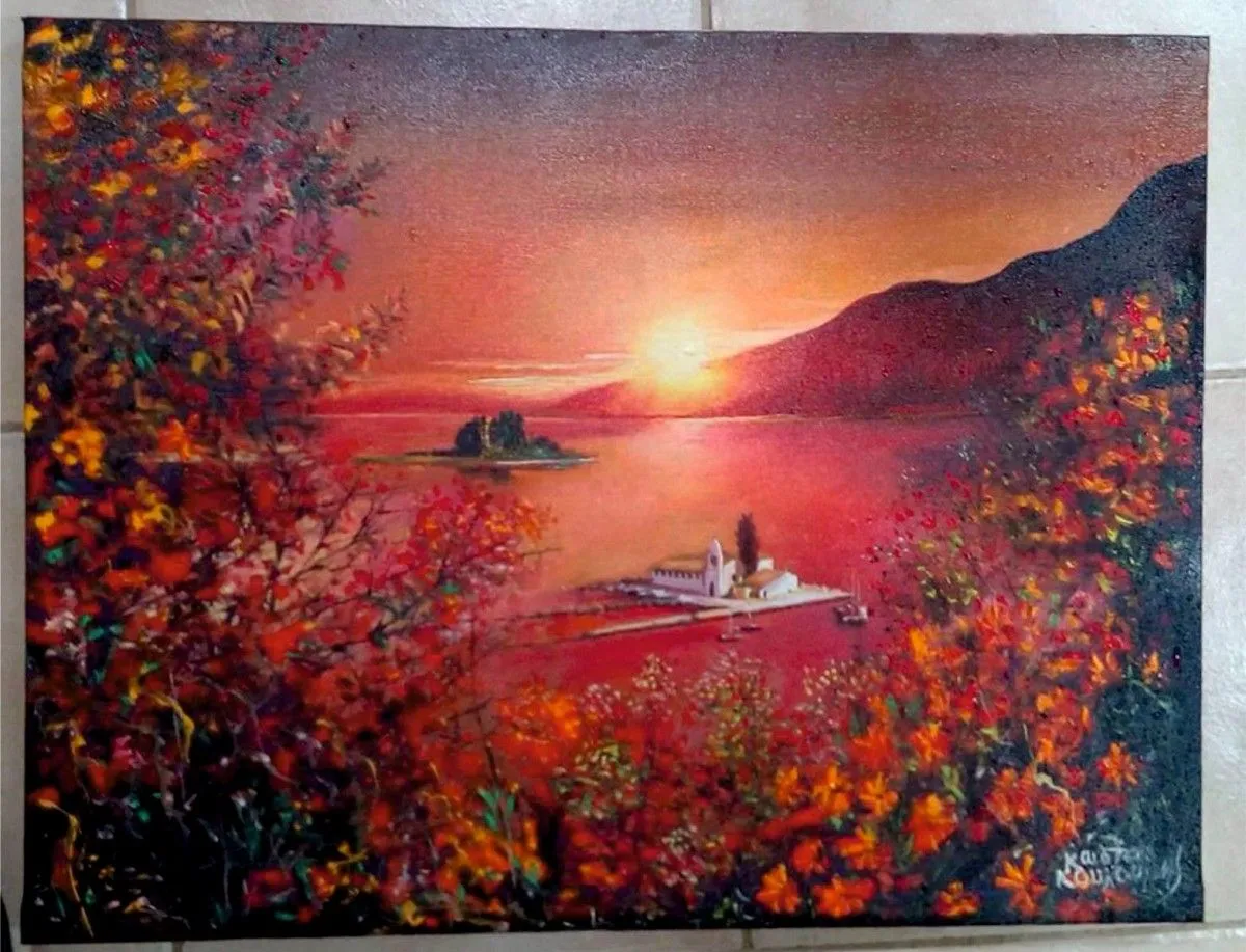 corfu by night, œuvre de KOSTAS KOULOURIS