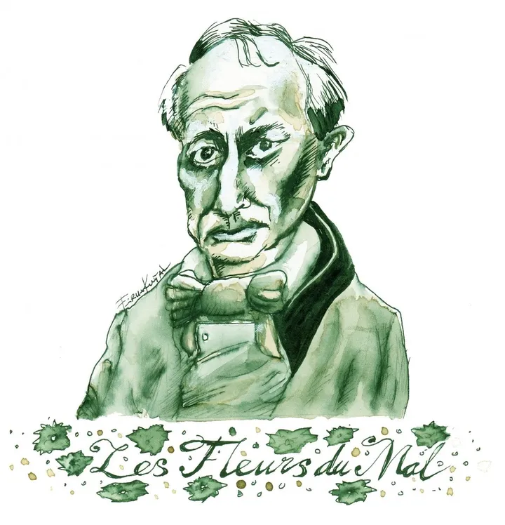CHARLES PIERRE BAUDELAIRE, artwork by Firuz Kutal