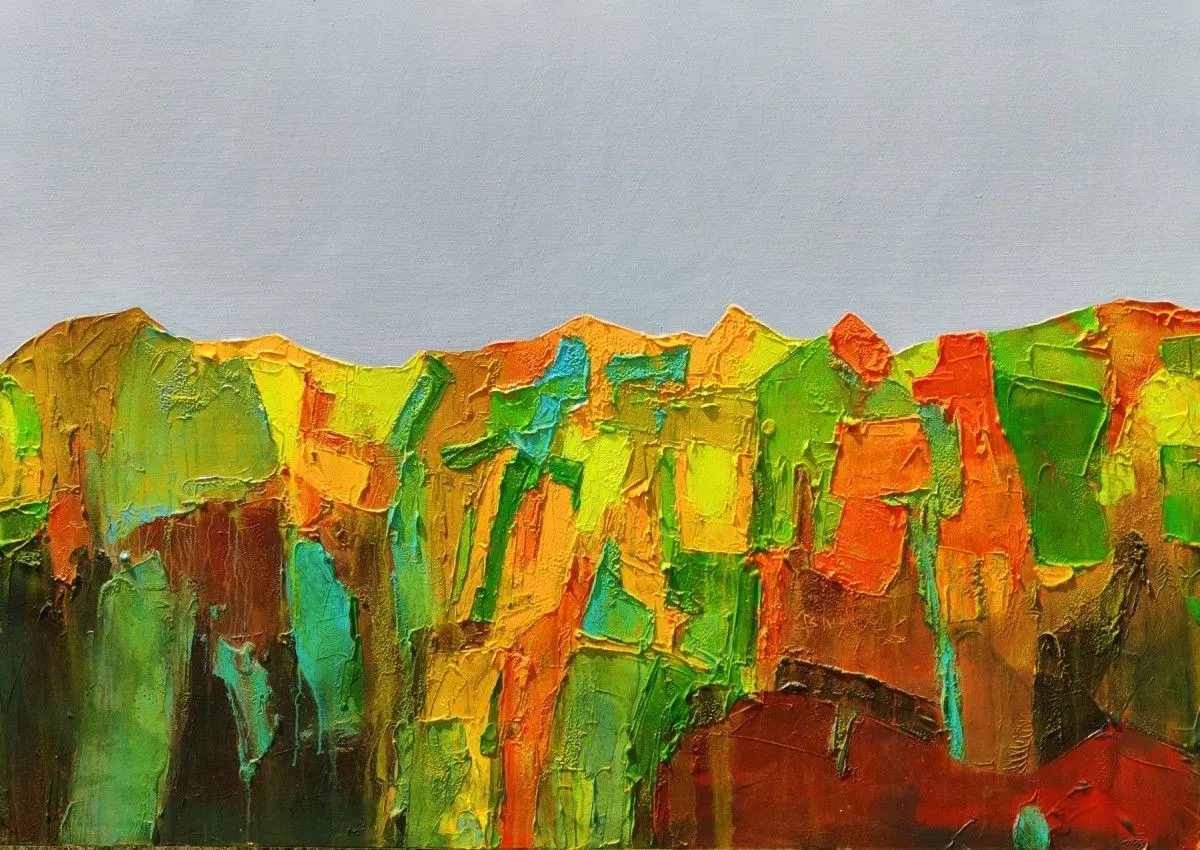 Valley Sunrise 01, œuvre de Abhishek Kumar