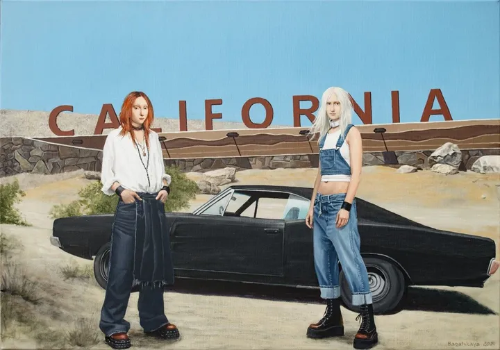 Contemporary portrait "California", œuvre de Nataliya Bagatskaya