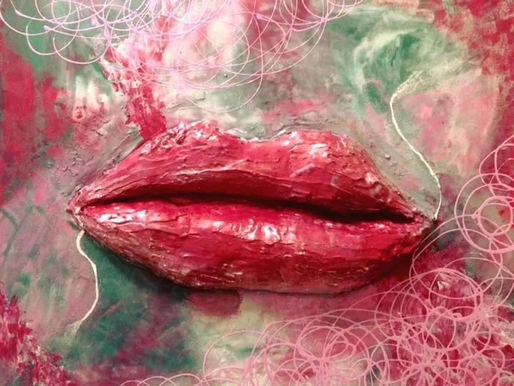 Those lips are made for smootchin', artwork by Gabrielle Paquette