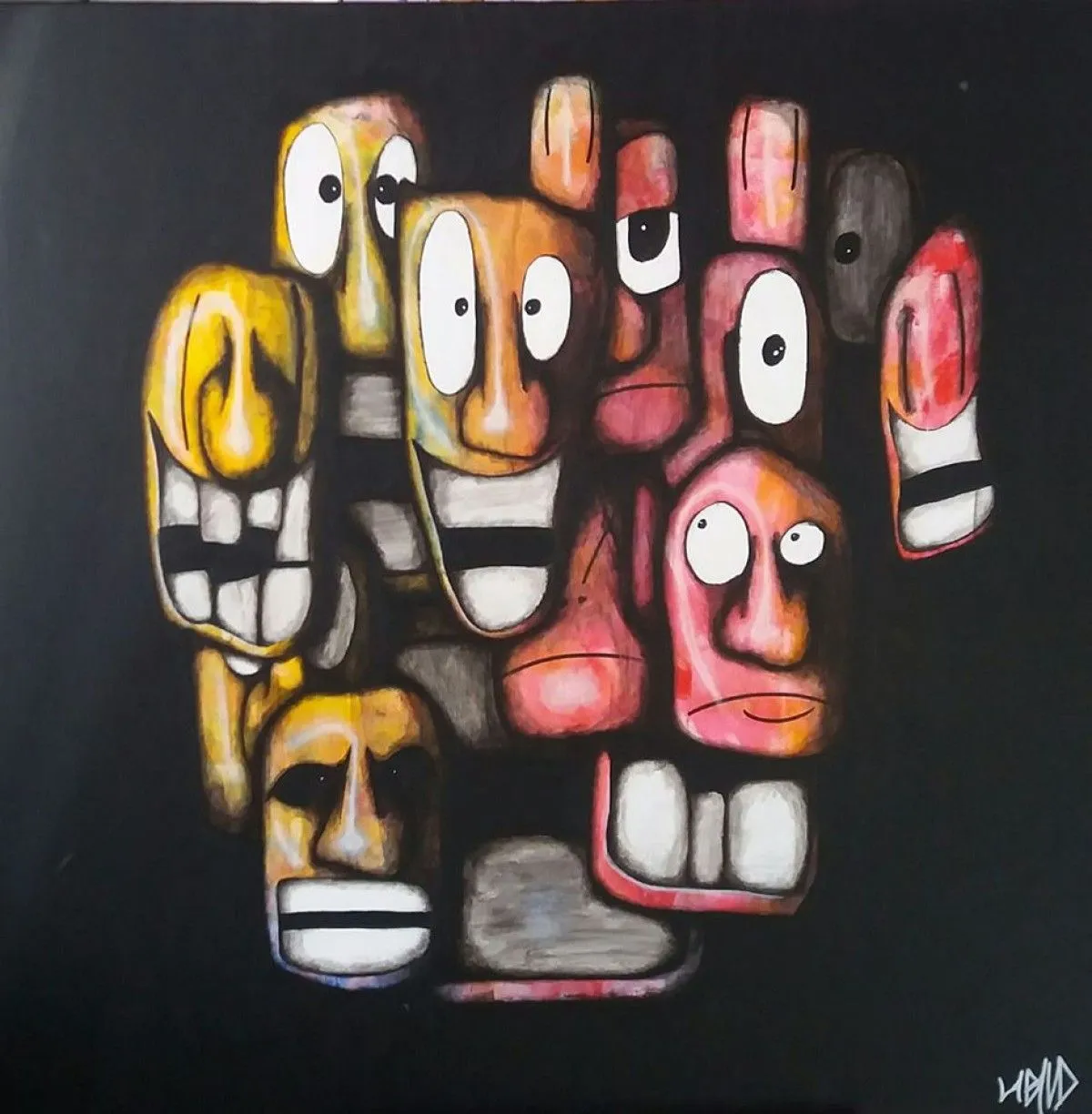 Family portrait, artwork by Hugo Baud