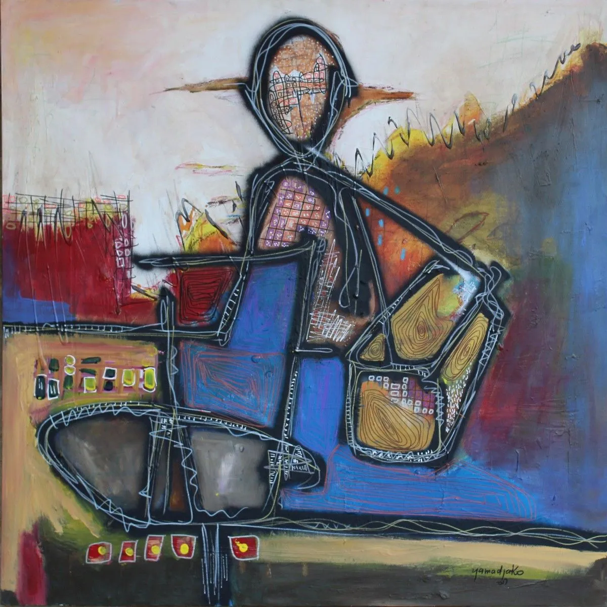 Shoes maker, œuvre de Lionel Yamadjako