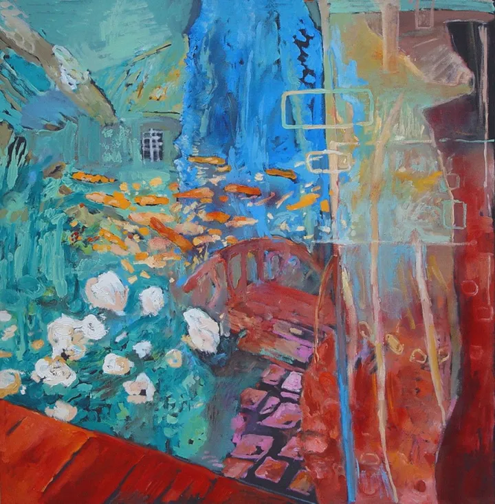 The Japanese garden, artwork by Dragos Botezat