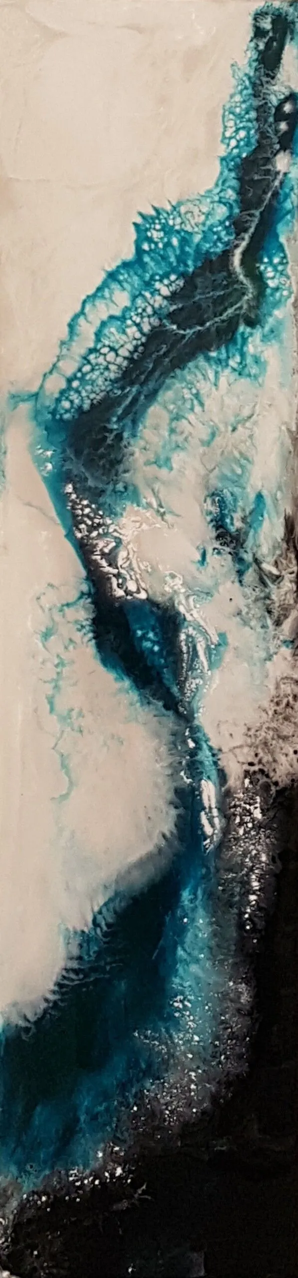 Prise dans les glaces, œuvre de Brigitte Fournier