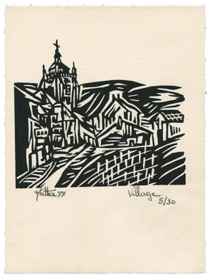 Village, artwork by Alain HALTER