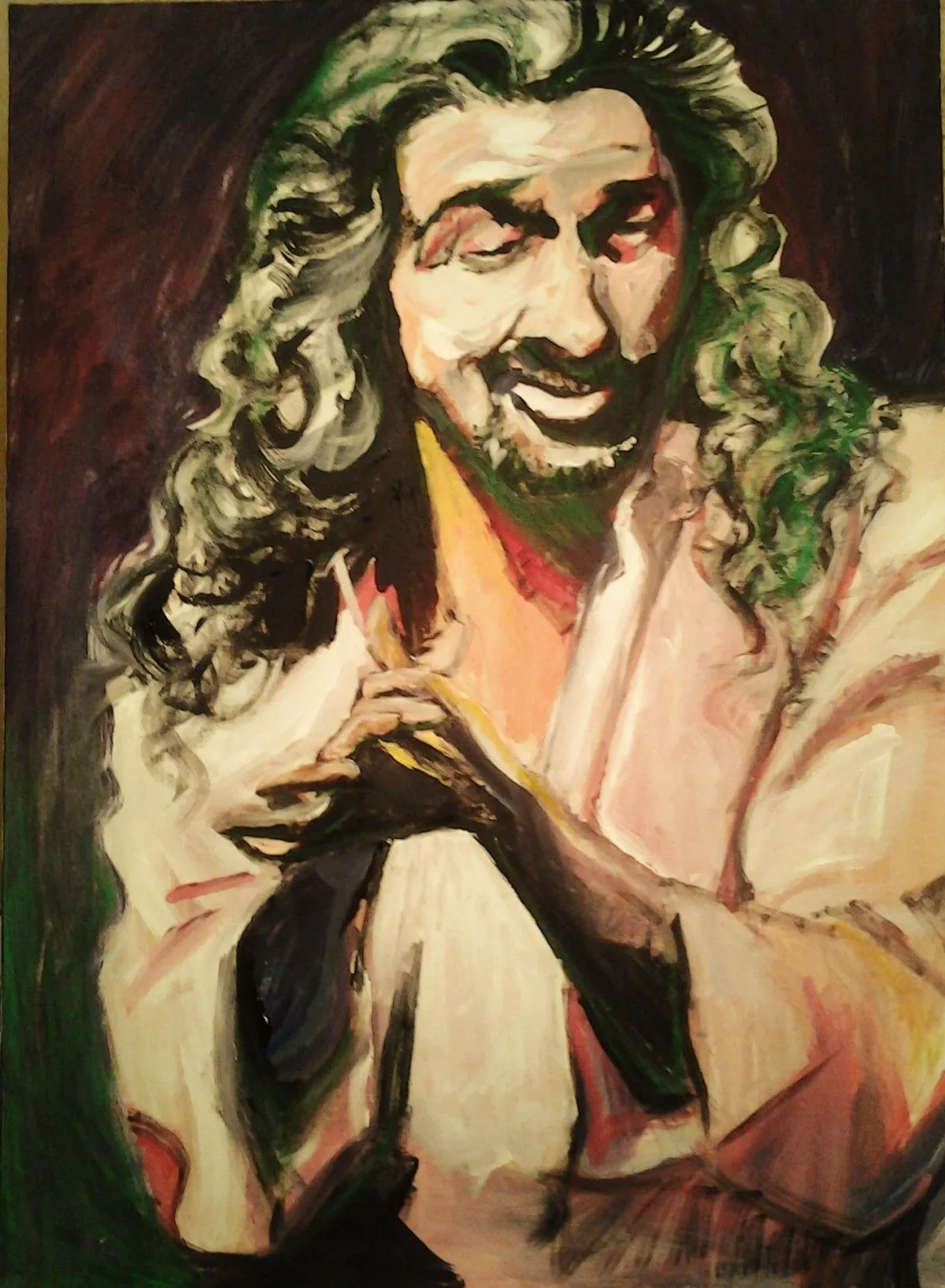 Portrait de diego el Cigala, artwork by Jean-baptiste Luraine