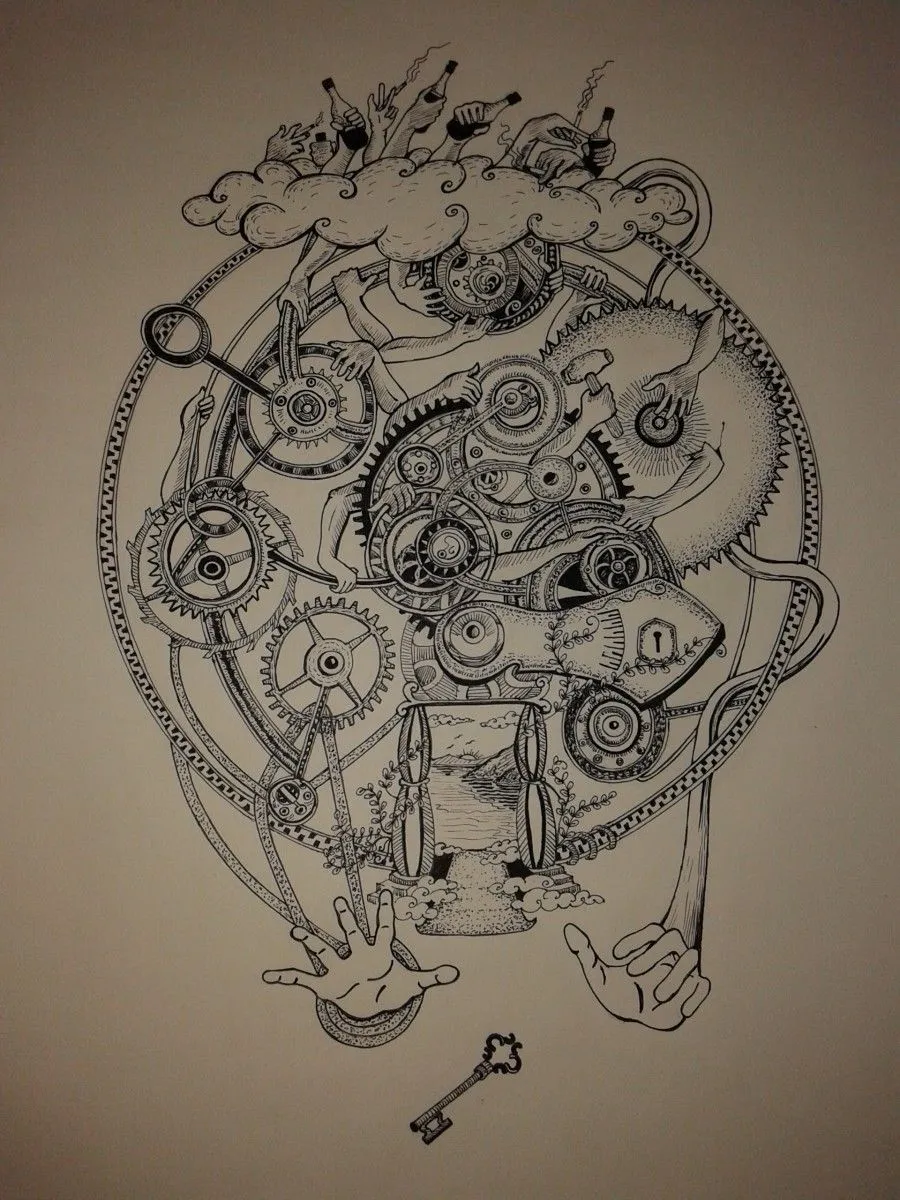 Time, artwork by manas borah