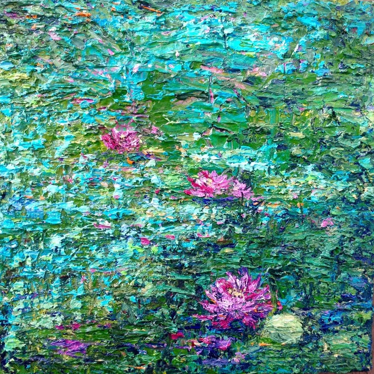Lotus Pond, œuvre de Ursula Lampron