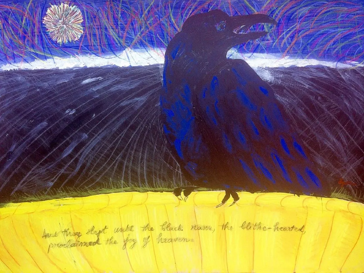 Raven, the blithe-hearted, œuvre de Zazulete Anuca Romanta Ion