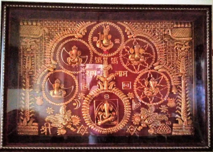 Ganesha Mural, œuvre de Jugnu Manhas