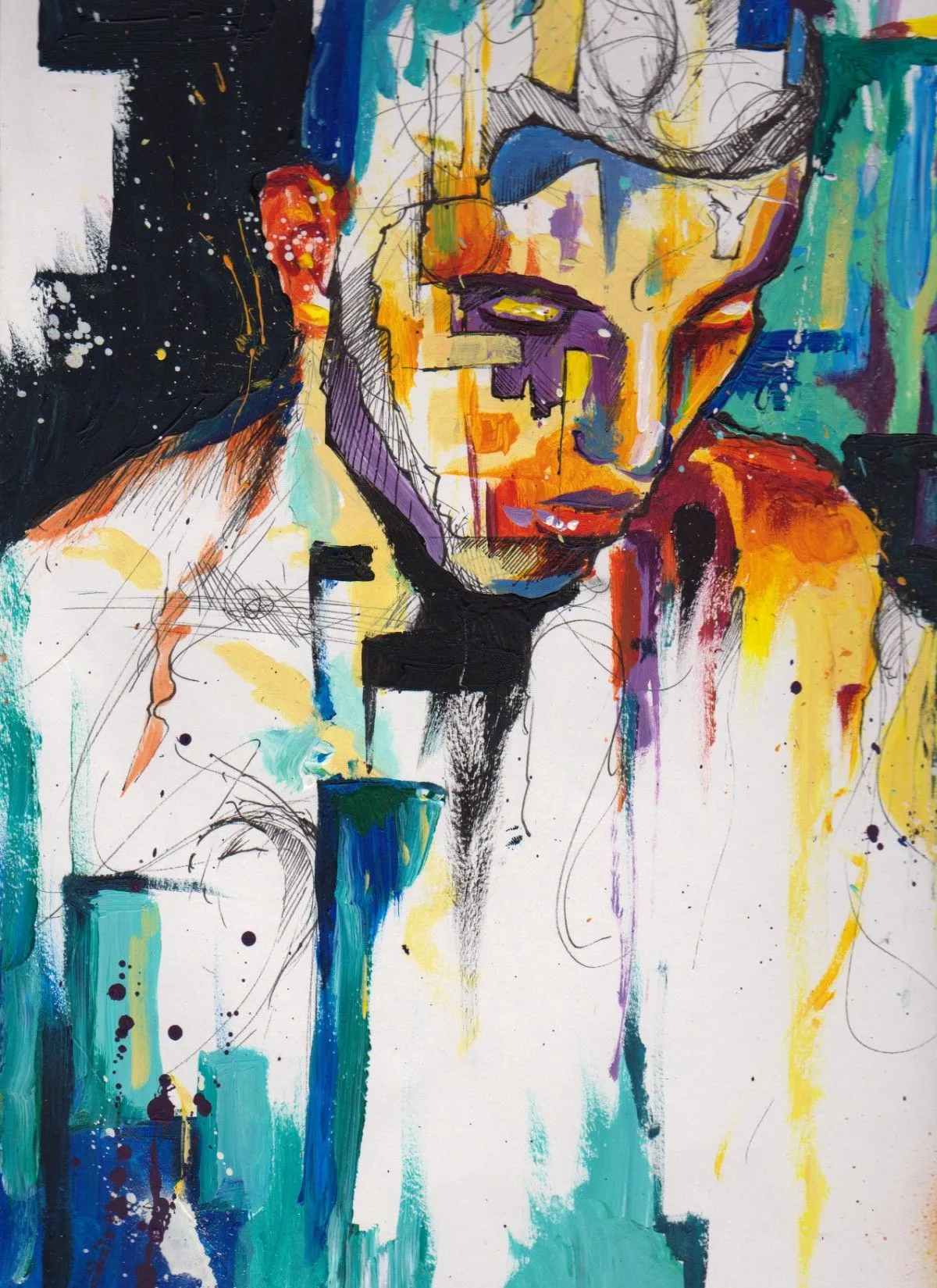 Portrait n°5, artwork by Jordi Buko