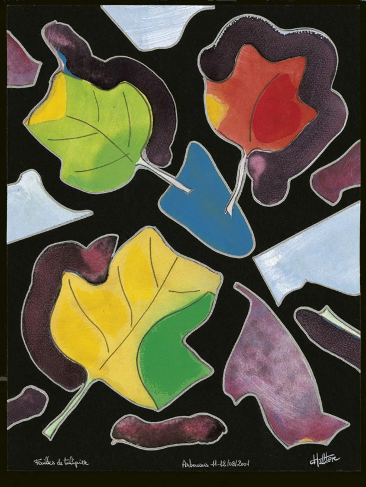 Feuilles de tulipier, artwork by Alain HALTER