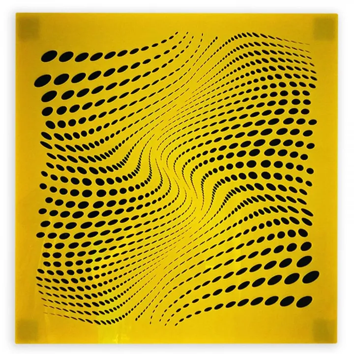 THE RIVER (YELLOW/BLACK), artwork by Carlos Marcano