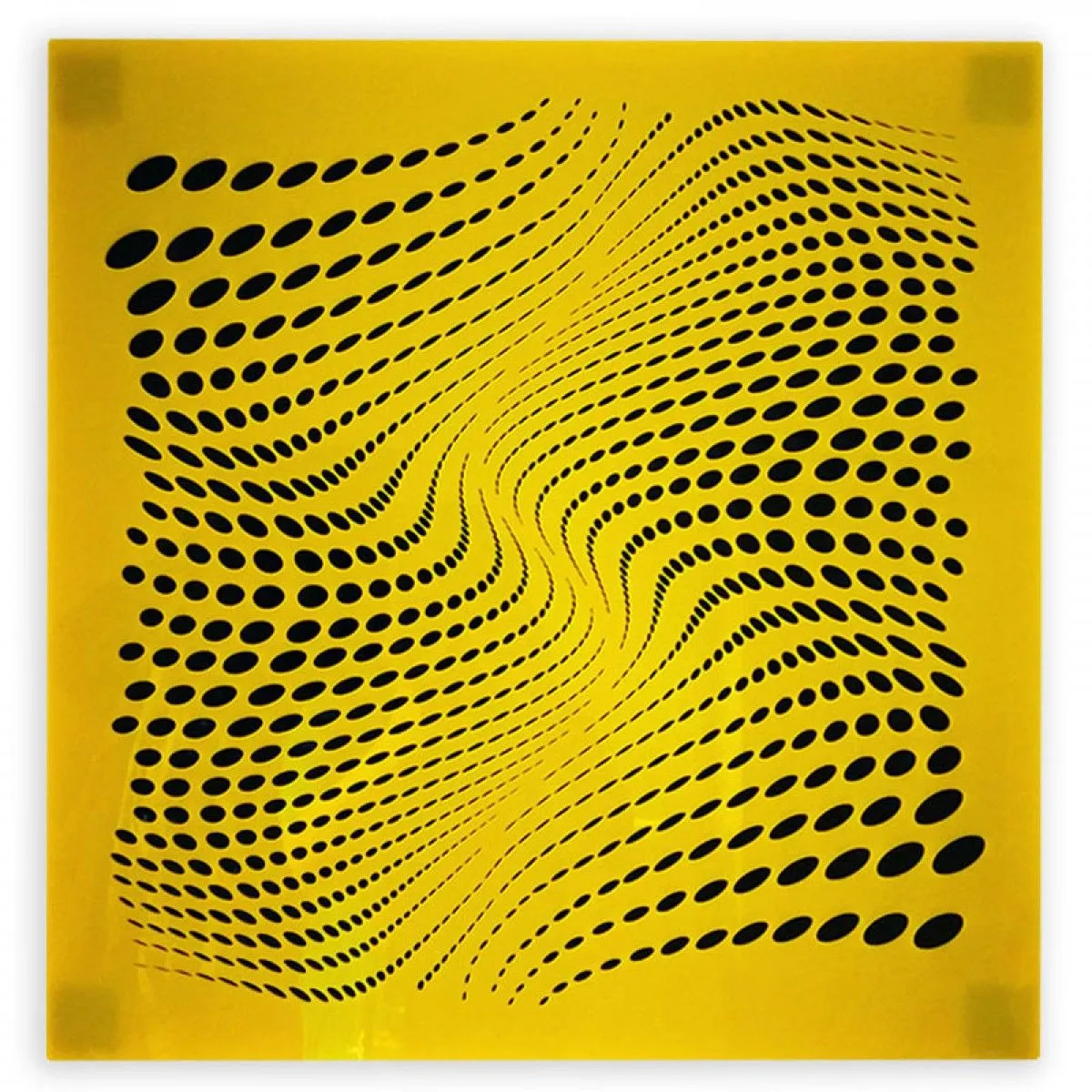 THE RIVER (YELLOW/BLACK), artwork by Carlos Marcano