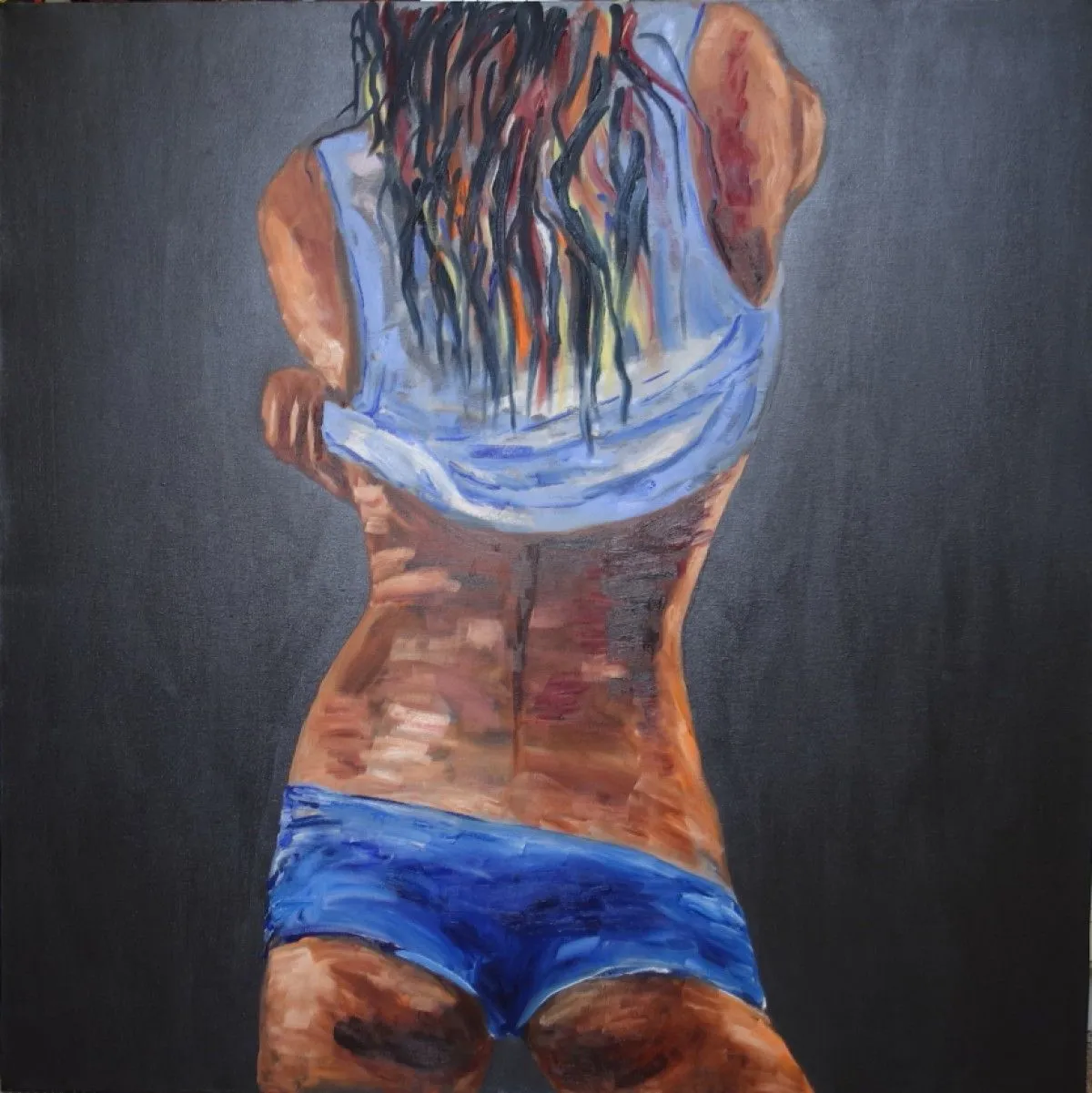 Girl, artwork by Oksana Okhapkina