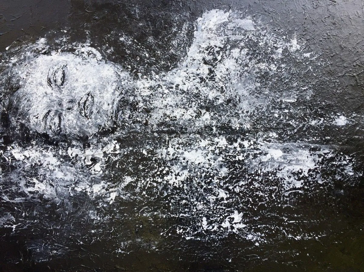 Se laisser transporter par la vague., artwork by Nancy Gaussiran