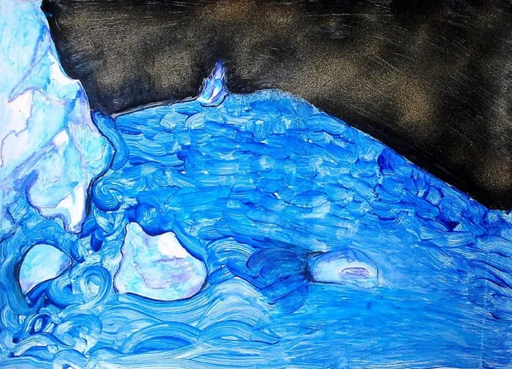 Glacier, artwork by Zazulete Anuca Romanta Ion
