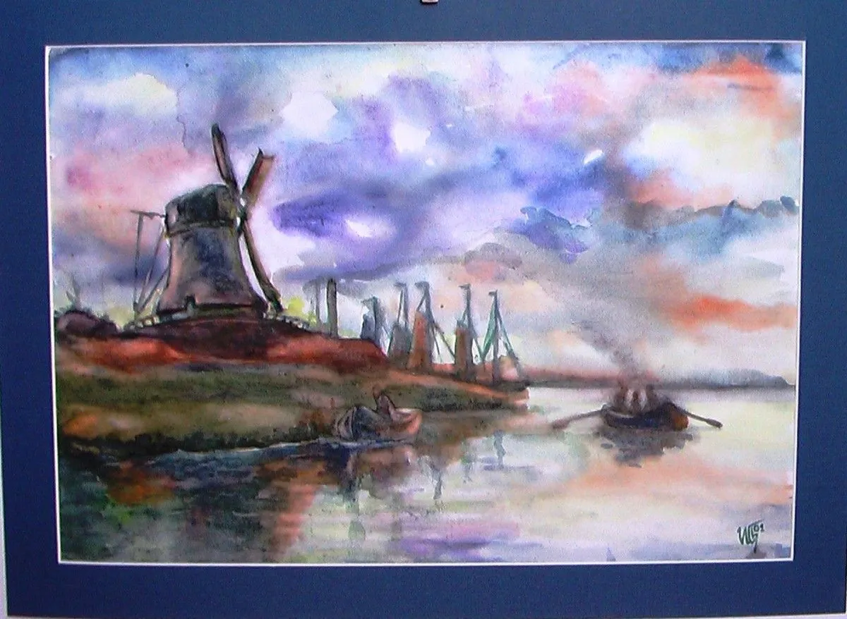 A landscape from Europe, artwork by Alexiev Ivan