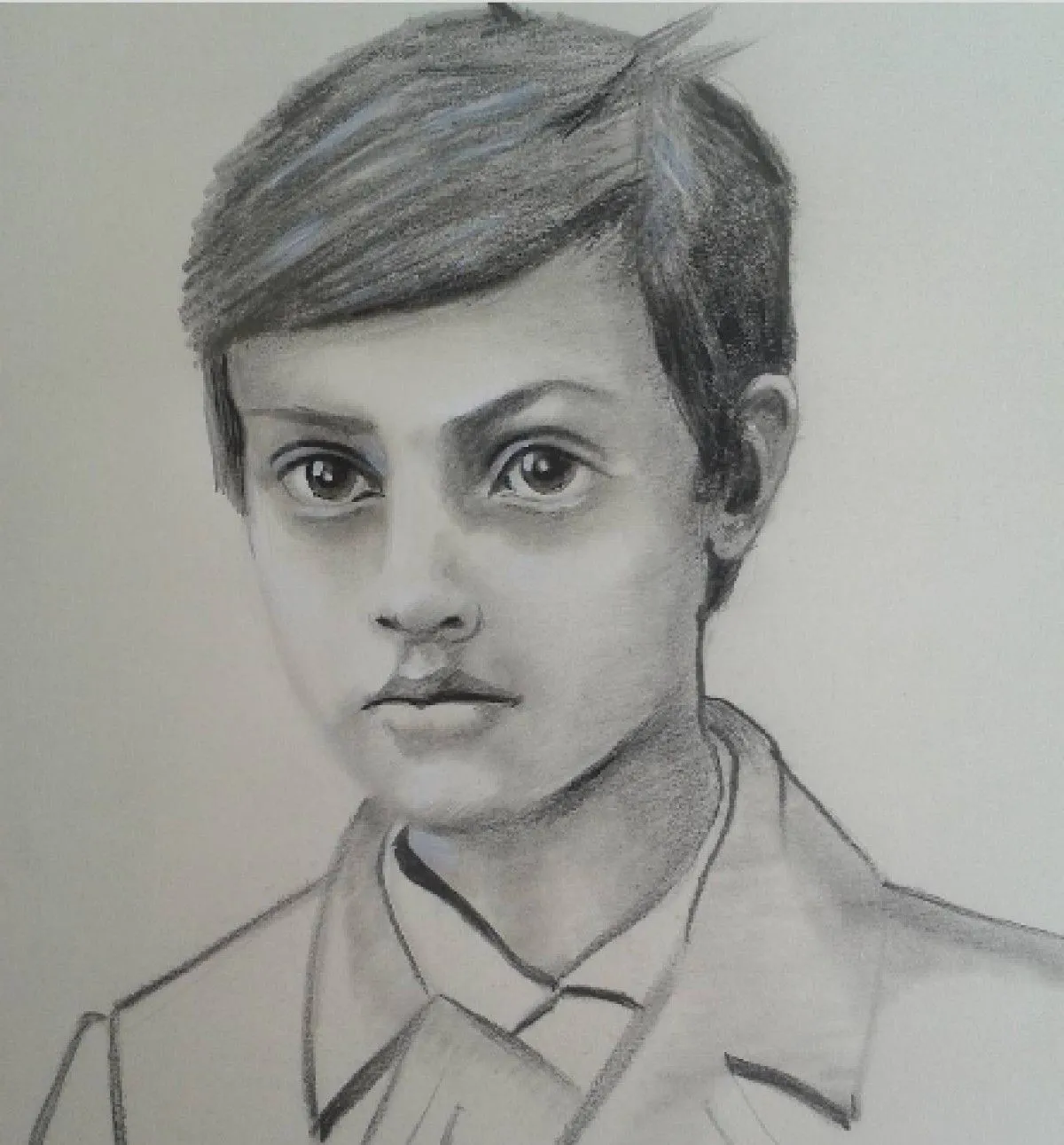 Utrillo enfant, artwork by Nikita Victoriya