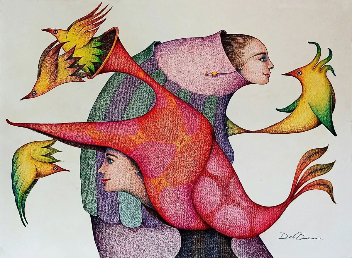Serie voladores III, artwork by Jose Luis De la Barra Bellido