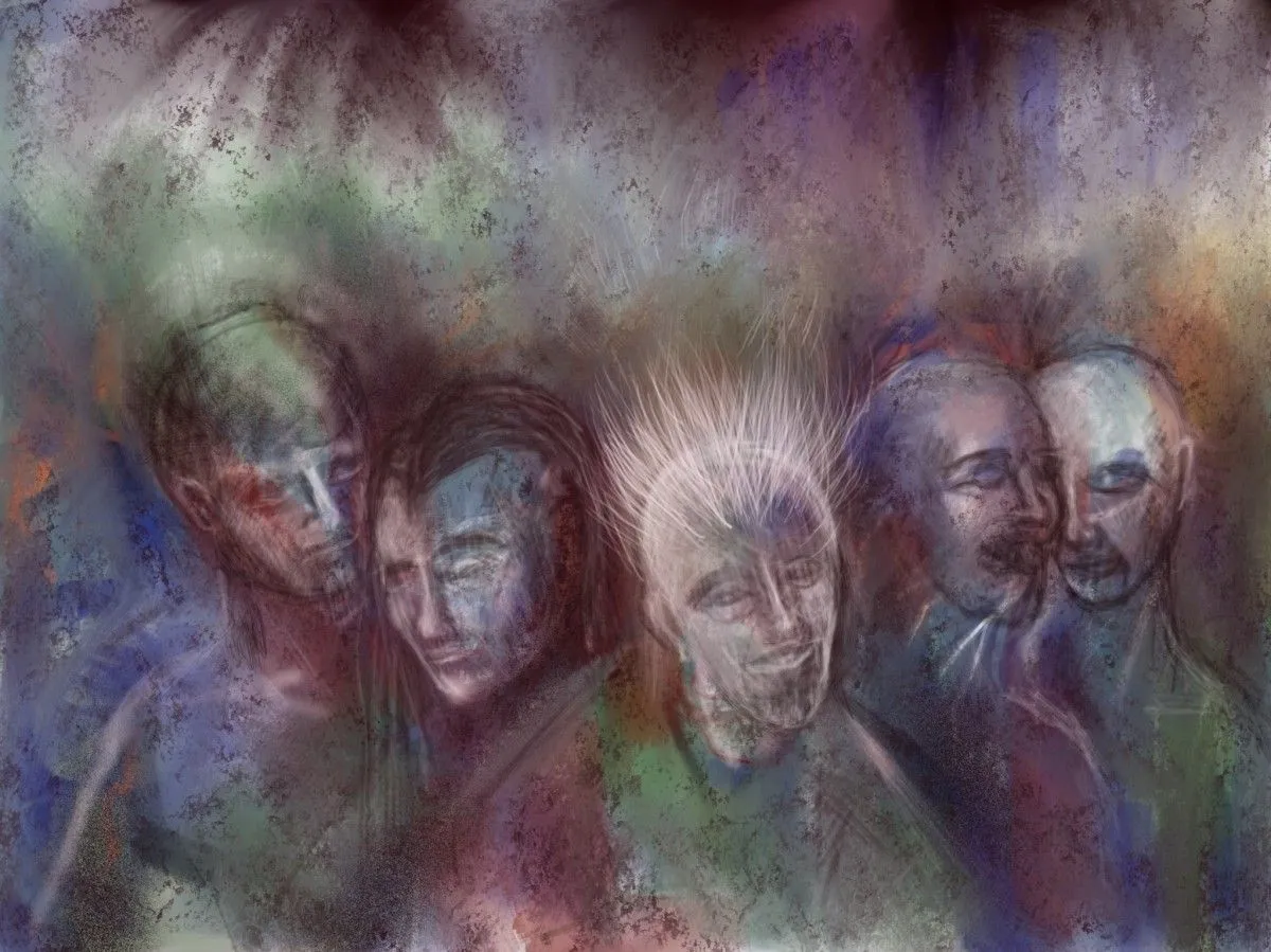 personajes, artwork by Fausto Cantu
