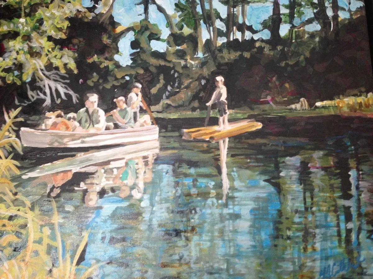 Rafting Memories, œuvre de Yvette Cuthbert