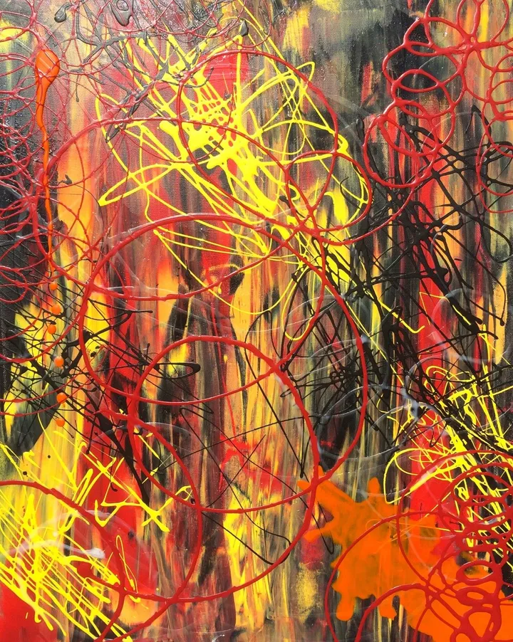 Orange wax, artwork by Gabrielle Paquette